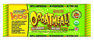 Organic Food Bar Kosher Bar Kid`s Oooatmeal! Food Bar Apple Pie 12 Bars